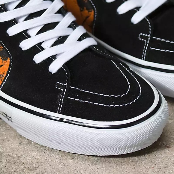 Size 10 - VANS Sk8-Hi Nami Orange - Picture 1 of 10